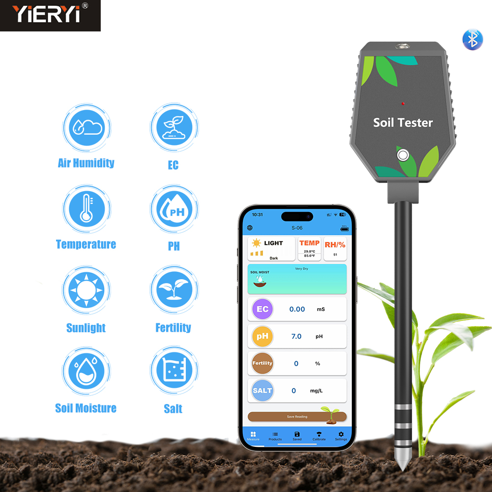 Plant Parent App - Yieryi 8 in 1 Tester intelligente