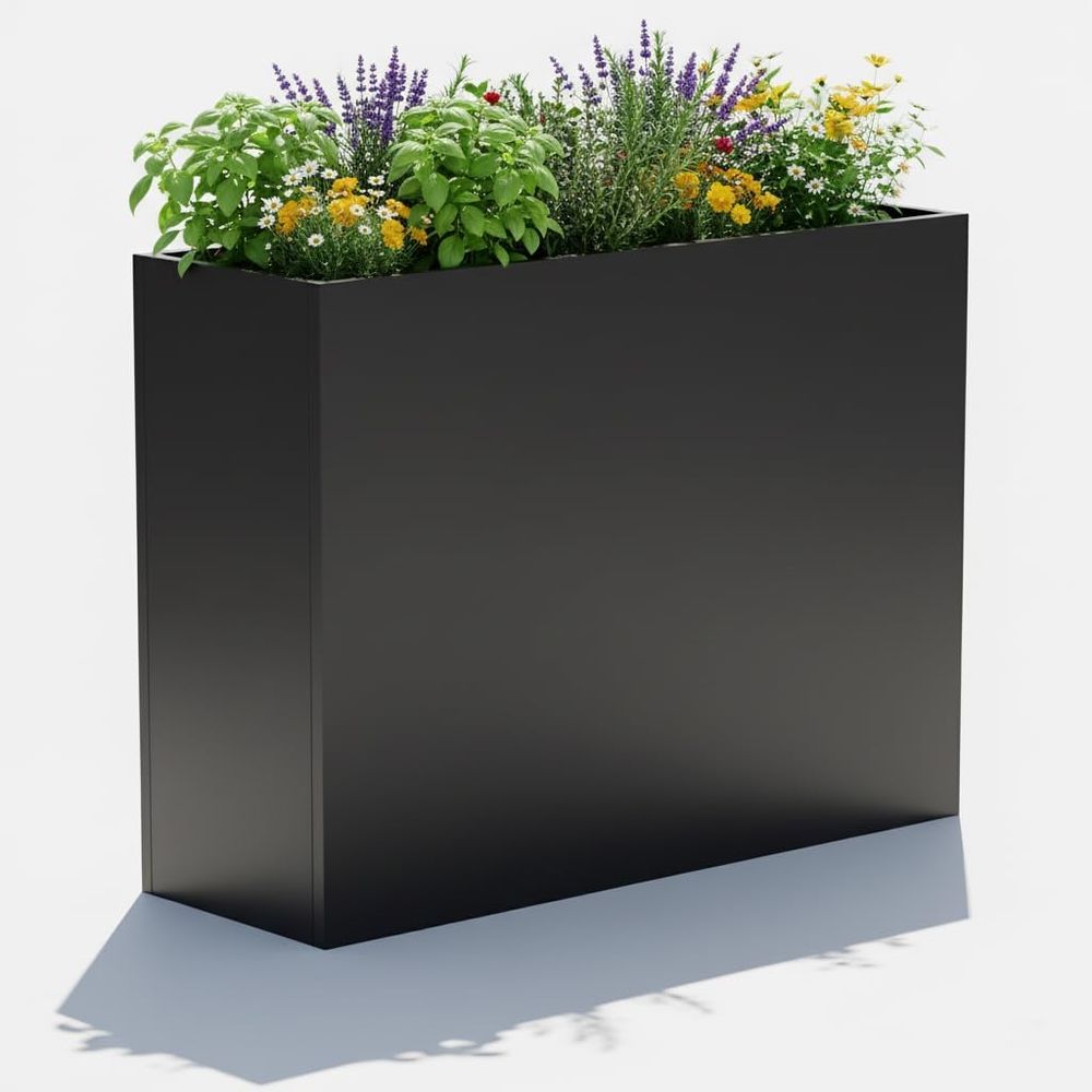 Plants X - Fioriera Grande in Metallo per Esterni,
