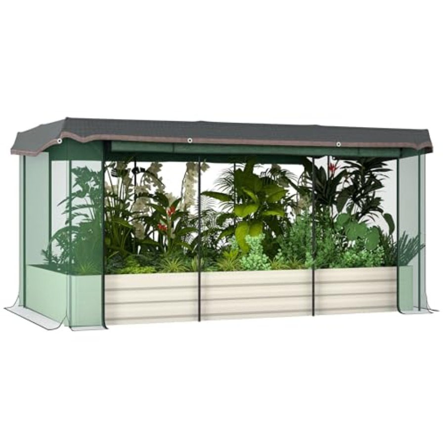 Plants X - Fioriera rialzata zincata 7,3 x 3,4