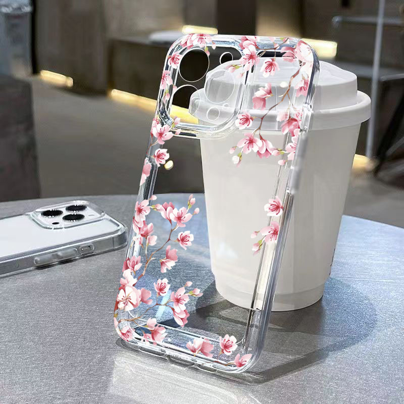 Plants X - Custodia per telefono trasparente con design