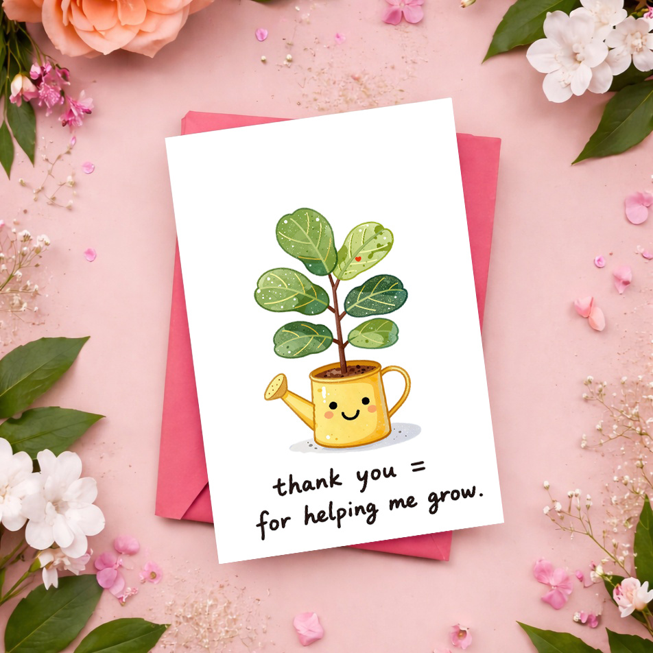 1 biglietto di ringraziamento  - Plant Parents recensione e prezzo