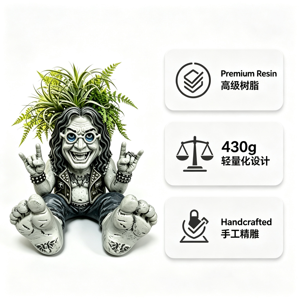 Vaso per Piante Ozzy Osbourne  - Plant Parents recensione e prezzo
